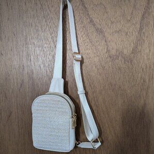 Madison West Nyxx Straw sling crossbody